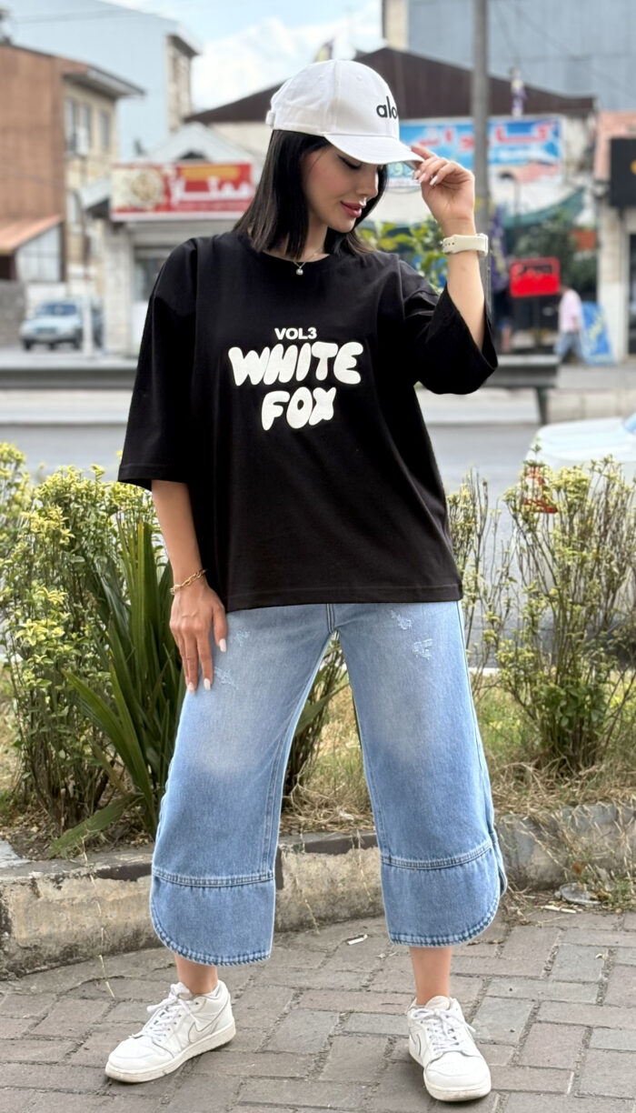 تیشرت باکسی White Fox خارجی کد 1672 - Image 8
