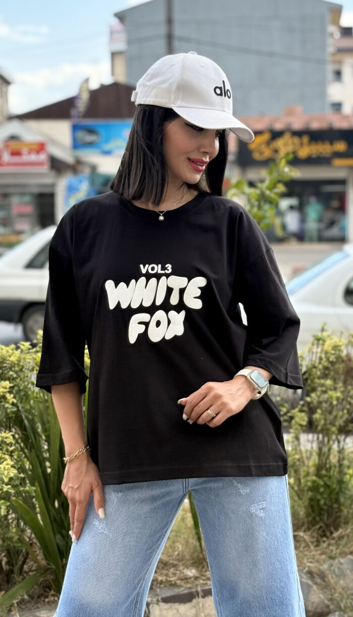 تیشرت باکسی White Fox خارجی کد 1672 - Image 3