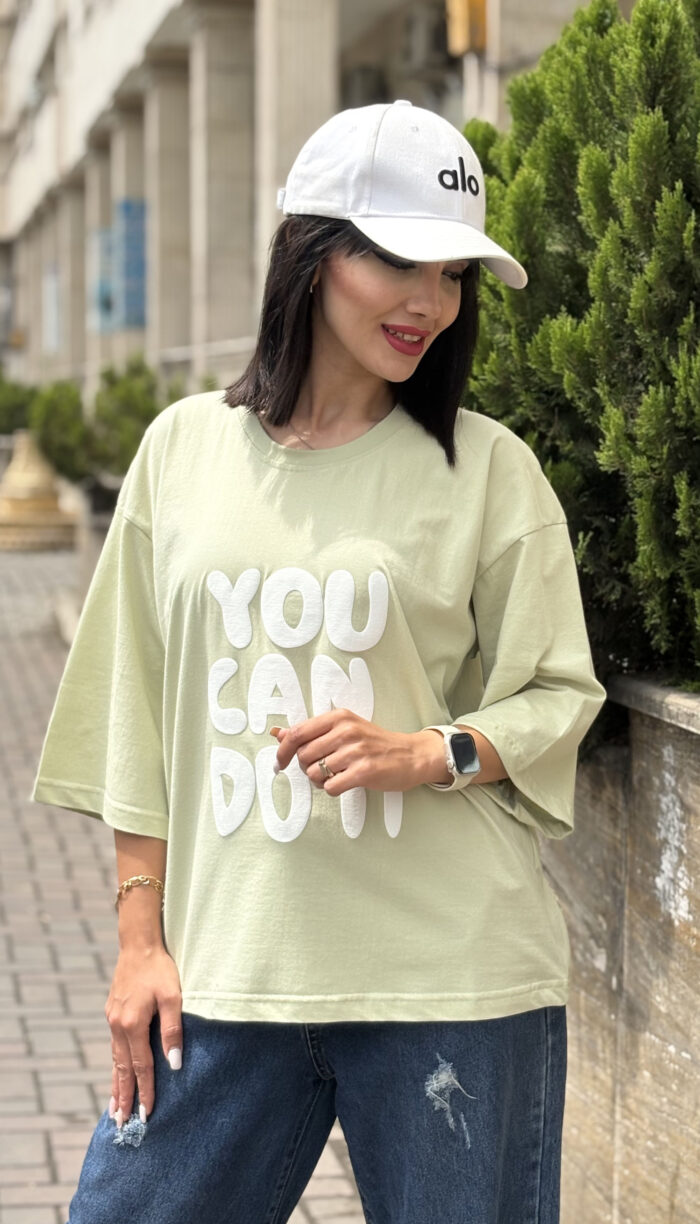 تیشرت باکسی خارجی You can Do it کمد 1680 - Image 7