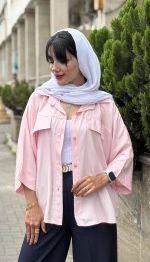 مانتو لینن قاپدار کد 1699 - Image 2