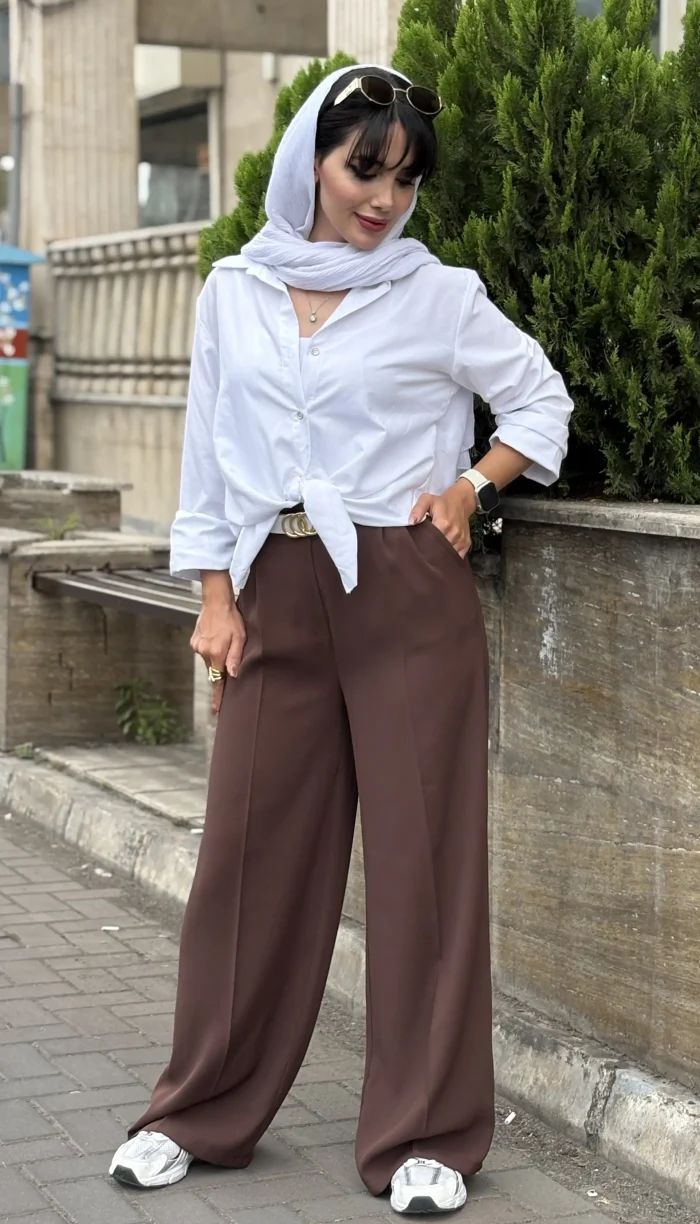 شلوار نیم بگ مورگان ریزشی آمریکایی کد 1702 - Image 7