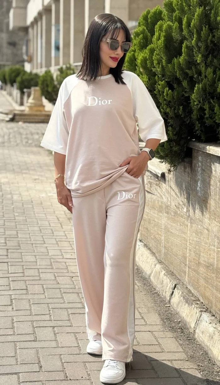 ست تیشرت و شلوار Dior کد 1703 - Image 3