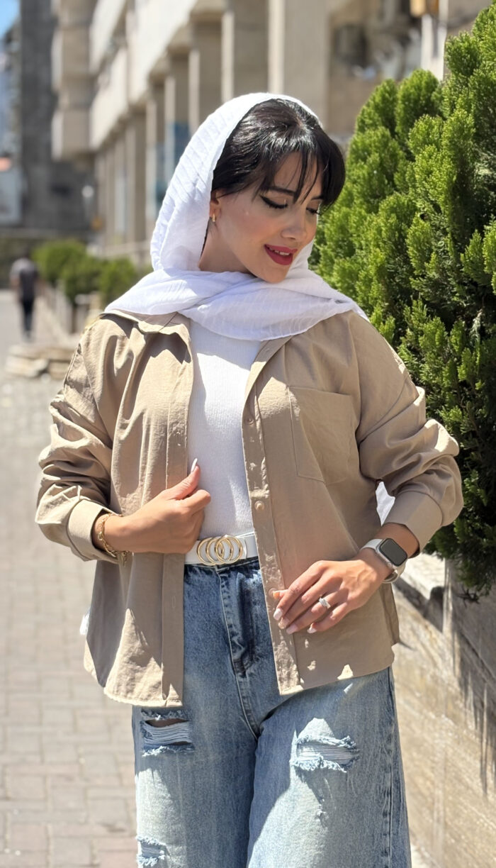 شومیز سیلک تک جیب کد 1682 - Image 12