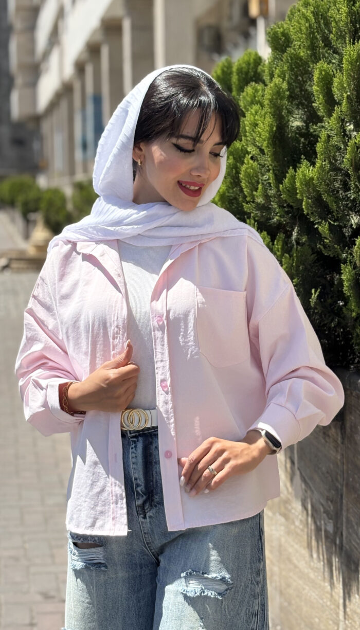 شومیز سیلک تک جیب کد 1682 - Image 7