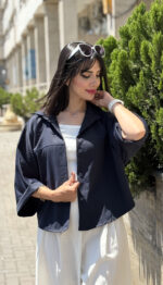 شومیز باکسی سیلک کد 1696 - Image 4