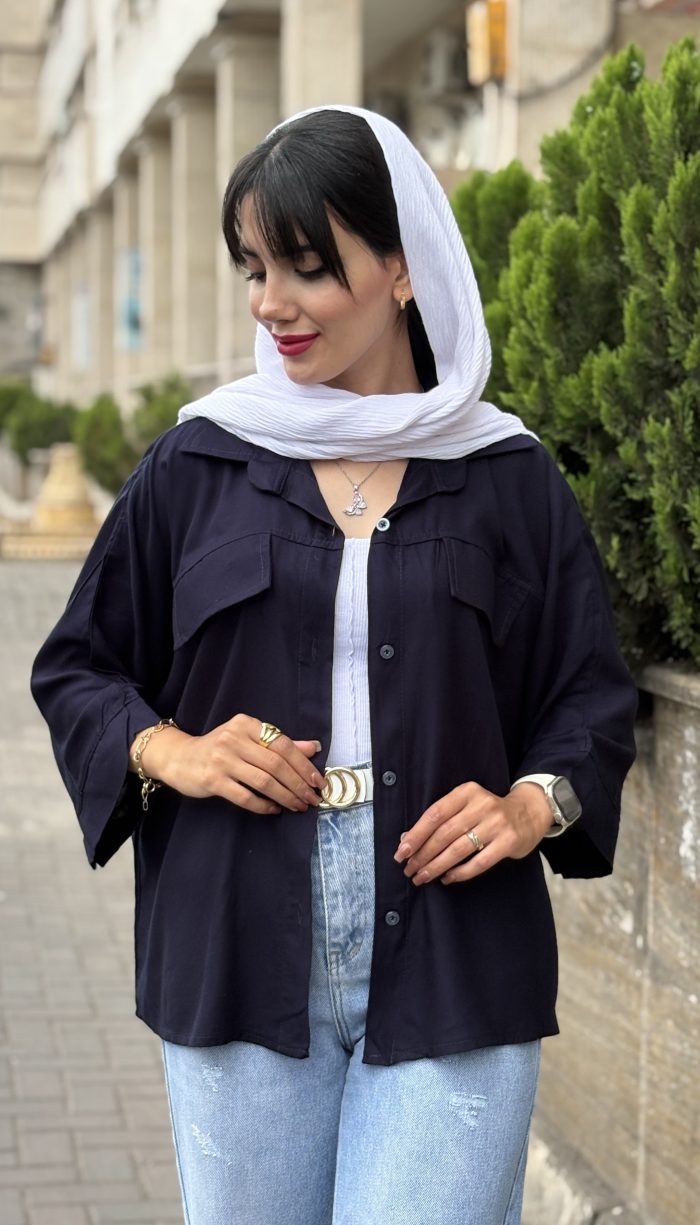 مانتو لینن قاپدار کد 1699 - Image 8