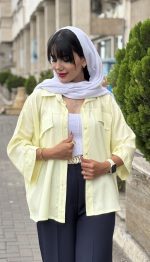 مانتو لینن قاپدار کد 1699