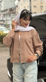 شومیز سیلک وارداتی تک جیب کد 1708 - Image 11
