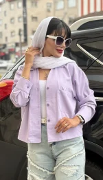 شومیز سیلک وارداتی تک جیب کد 1708 - Image 10