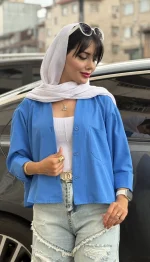 شومیز سیلک وارداتی تک جیب کد 1708