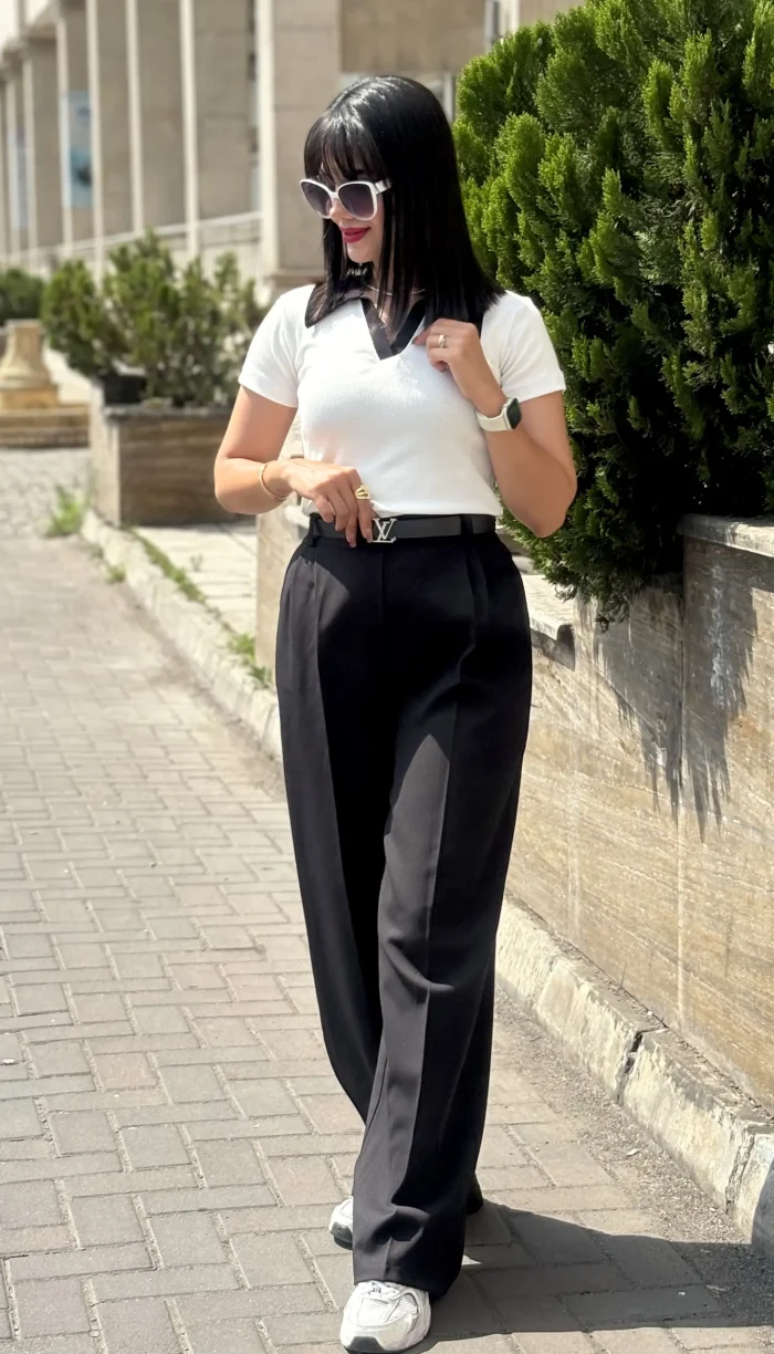 پولوشرت یقه سفید وارداتی کد 1712 - Image 15