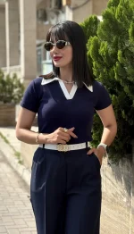 پولوشرت یقه سفید وارداتی کد 1712 - Image 11