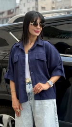 شومیز ینزی دو قاپک کد 1717 - Image 3