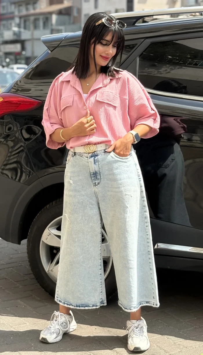 شومیز ینزی دو قاپک کد 1717 - Image 10