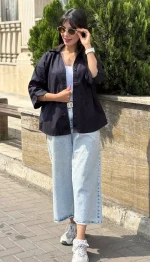 شومیز بیسیک لینن کد 1718 - Image 2