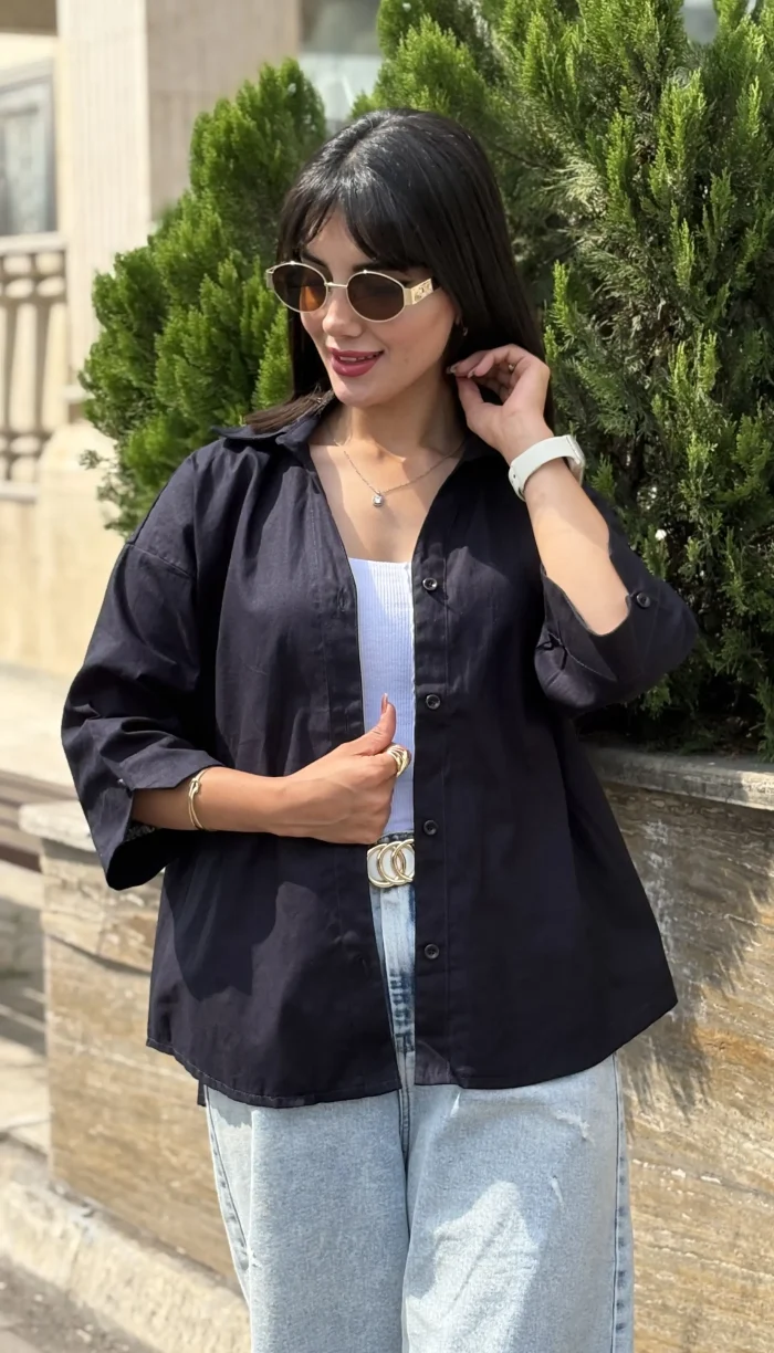 شومیز بیسیک لینن کد 1718 - Image 9