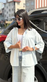 شومیز بیسیک لینن کد 1718 - Image 7