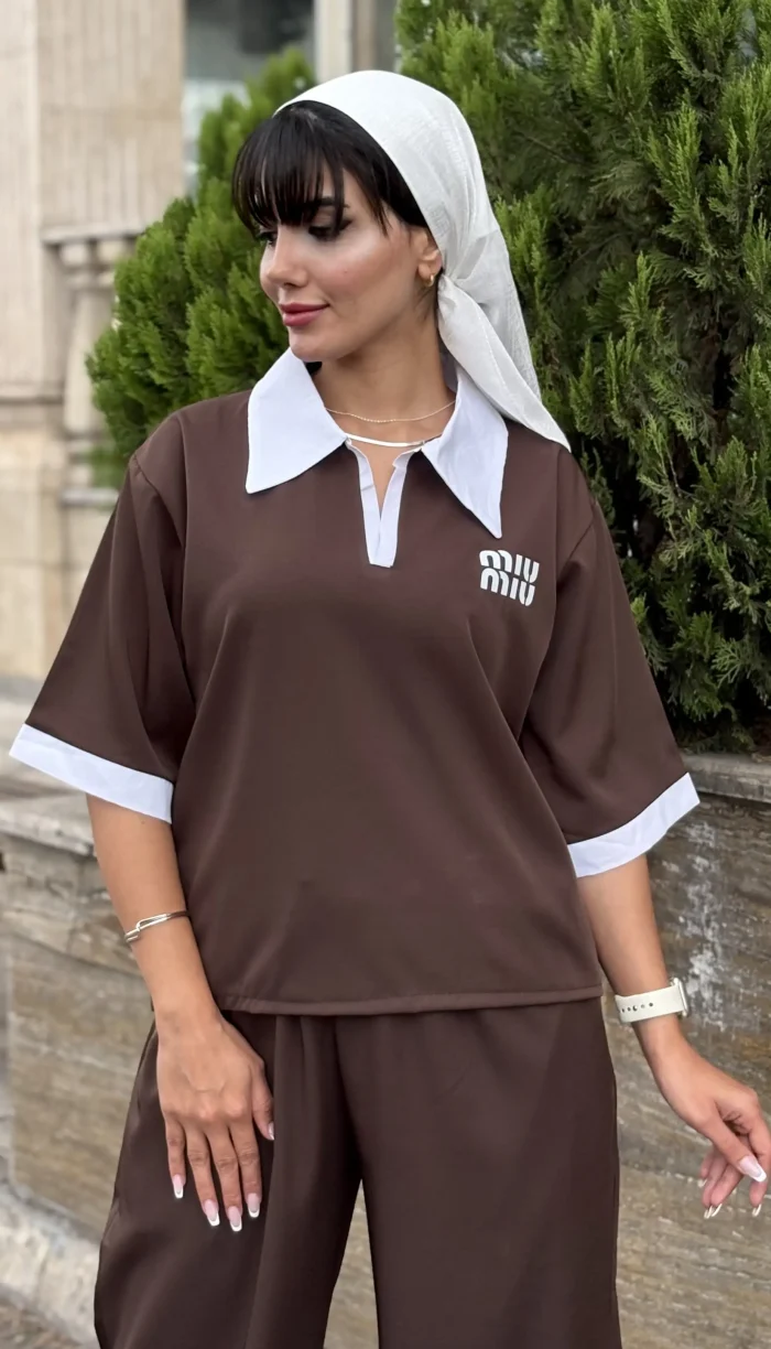ست پولوشرت و شلوار Miu کد 1730 - Image 4